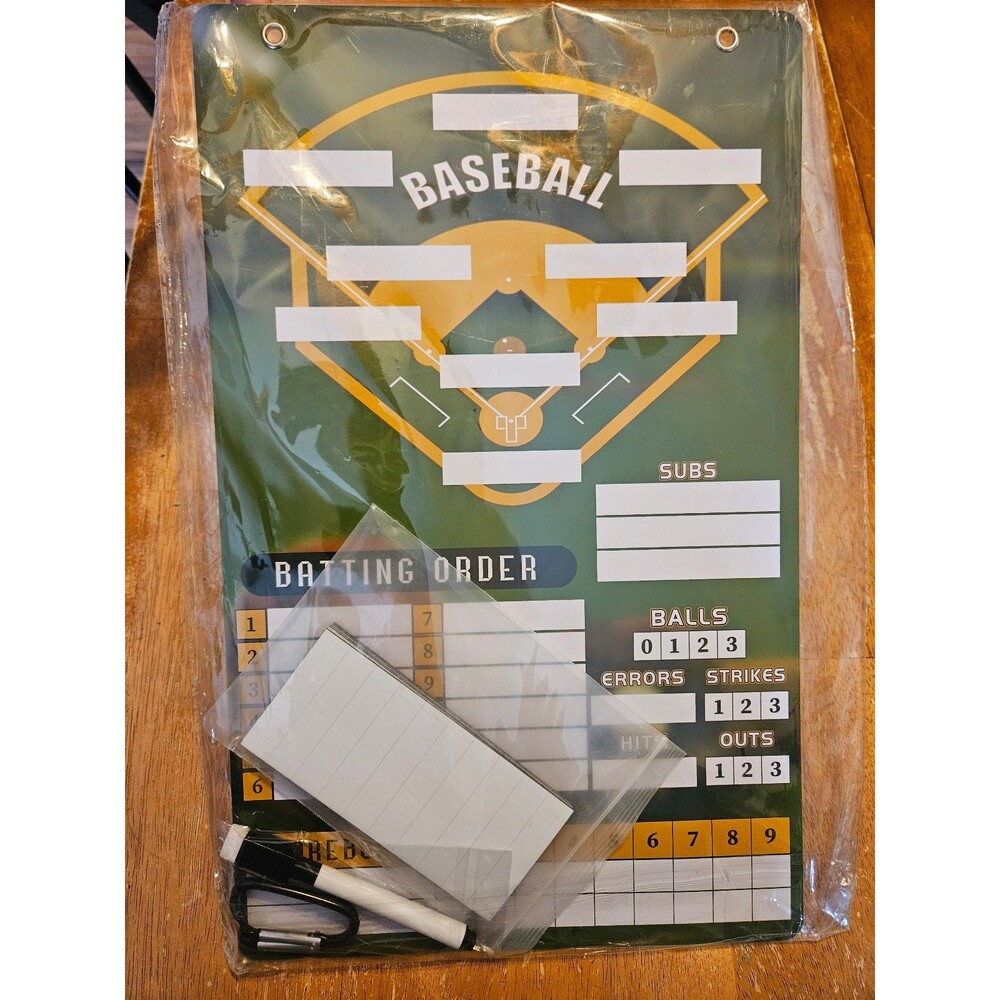 Dugout Clip Board Baseball Softball Sports Lineup New Hanging